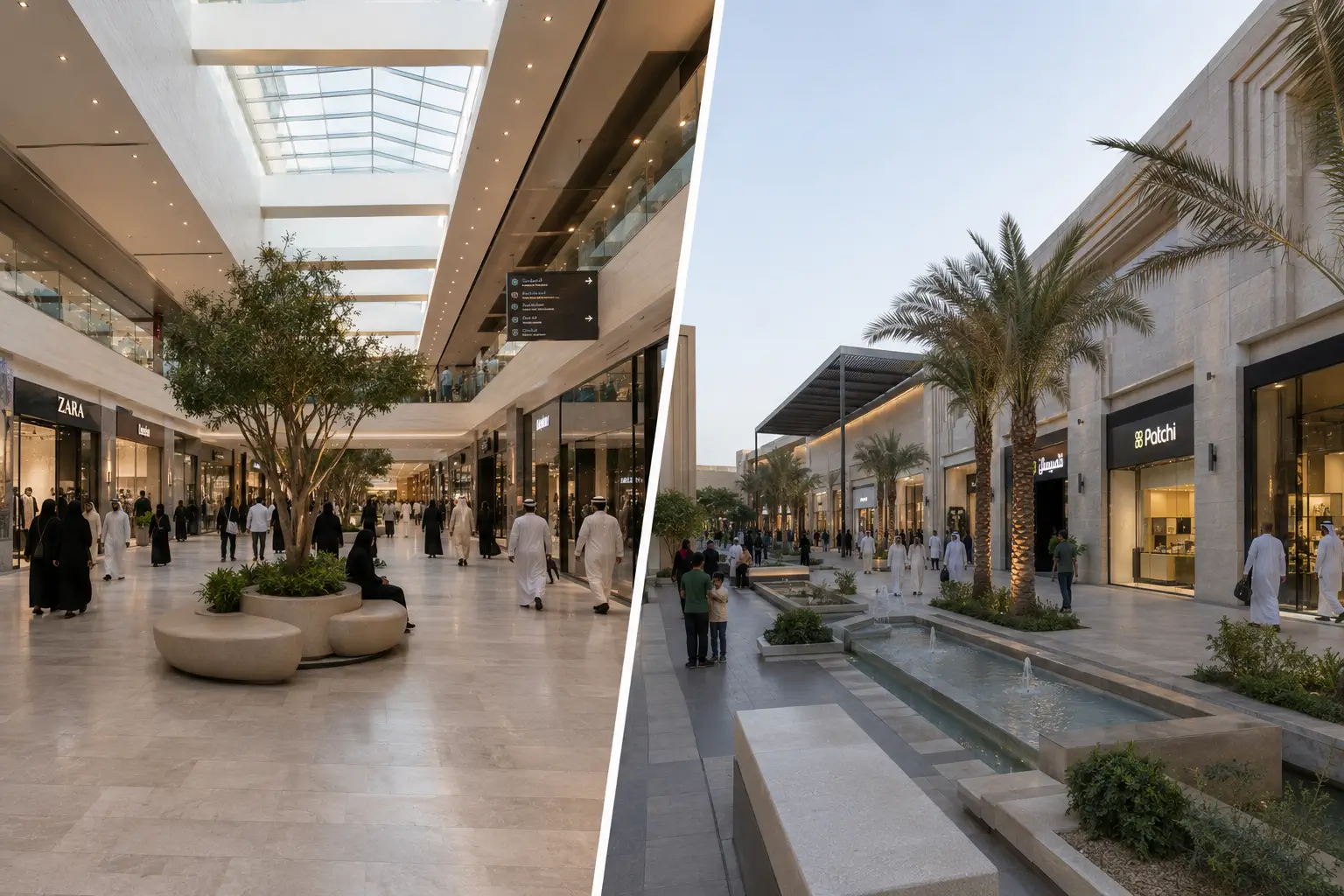 تصميم داخلي مراكز تجارية