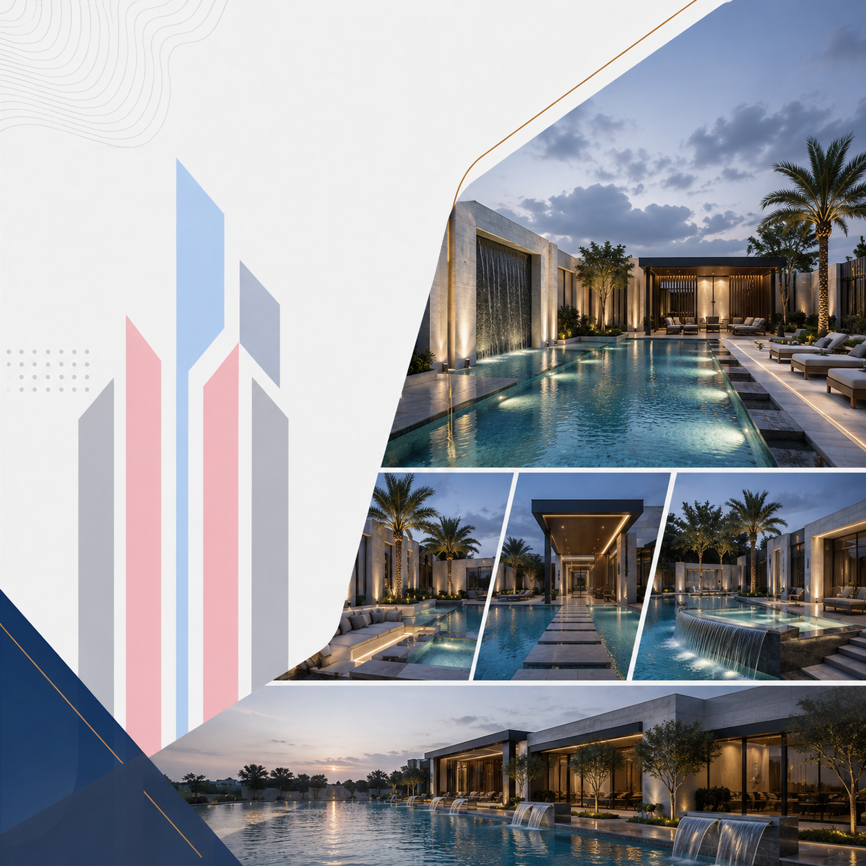 تصميم وتنفيذ المسابح