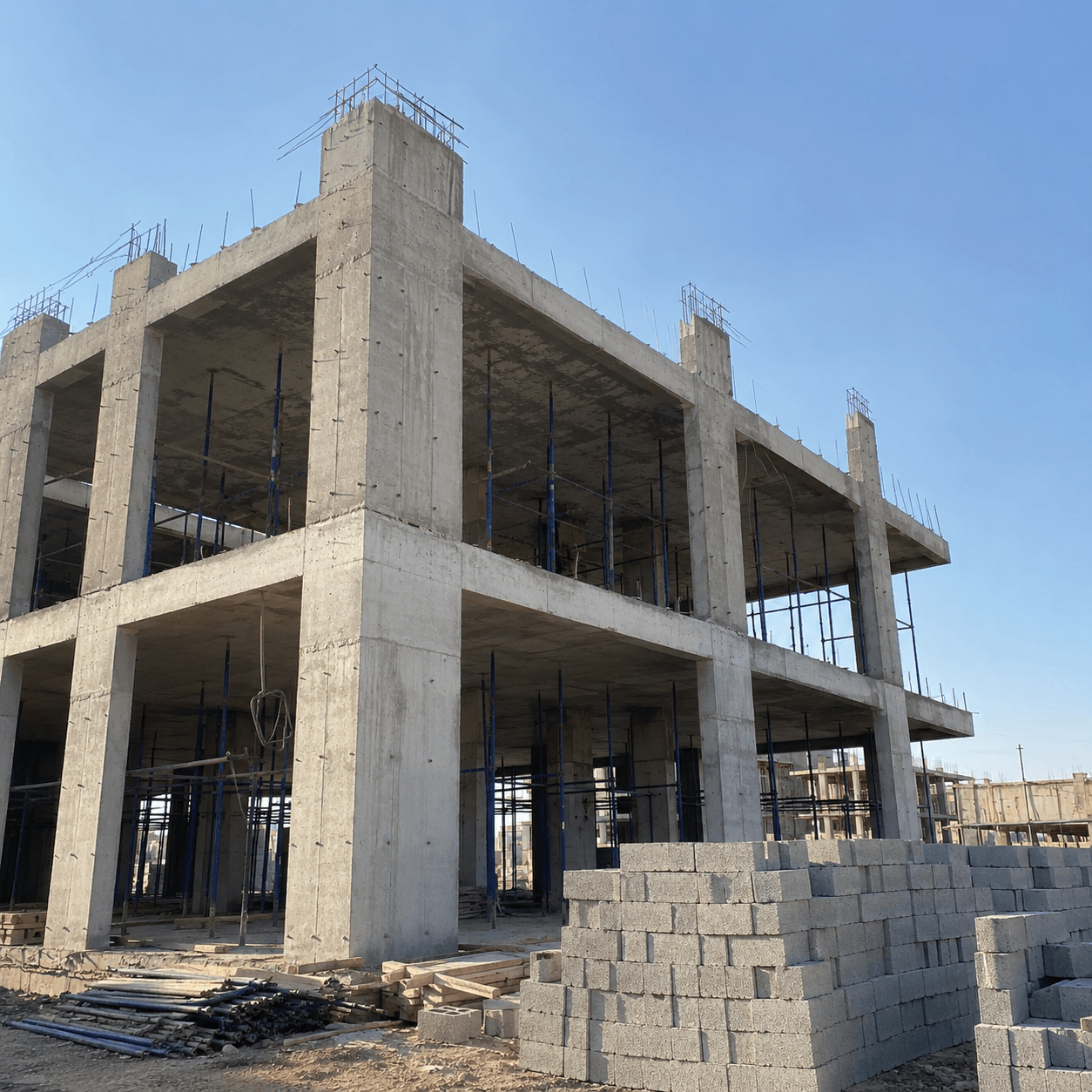مشروع أعمال إنشائية تحت التنفيذ